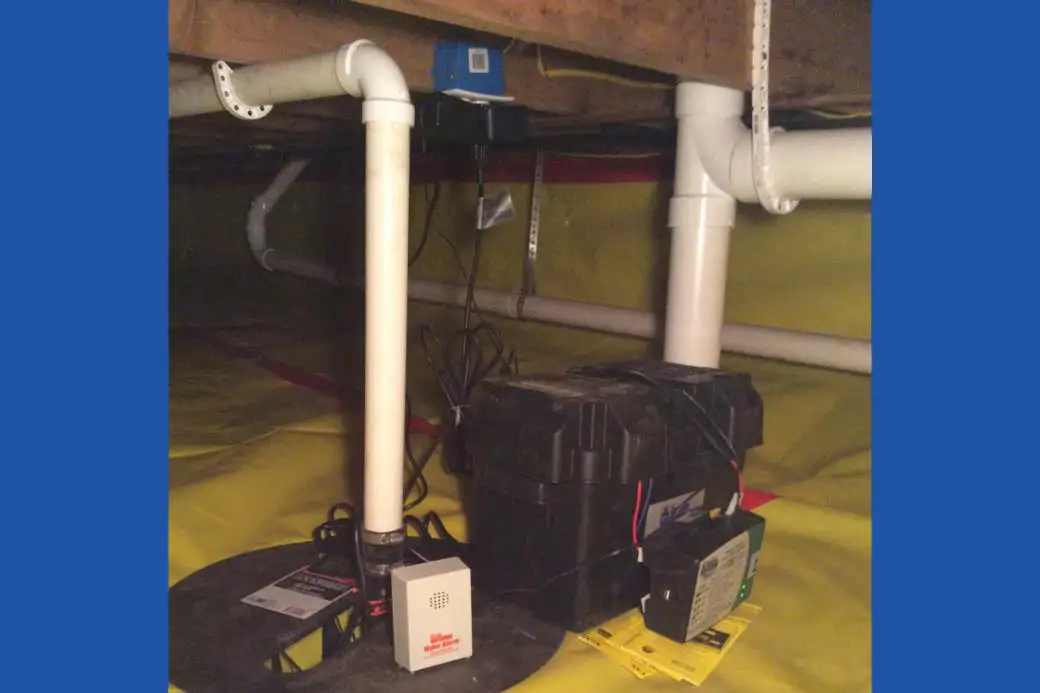Lovell Basement Solutions, LLC water proofing crawlspace with sump pump and backup- Edwardsville, IL